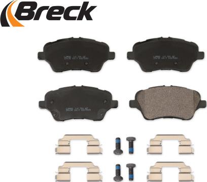 Breck 25134 00 701 00 - Kit pastiglie freno, Freno a disco autozon.pro