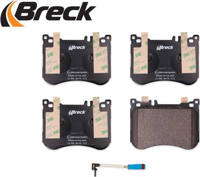 Breck 25179 00 552 00 - Kit pastiglie freno, Freno a disco autozon.pro