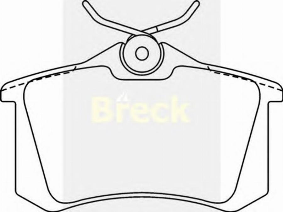 Breck 20960 00 - Kit pastiglie freno, Freno a disco autozon.pro