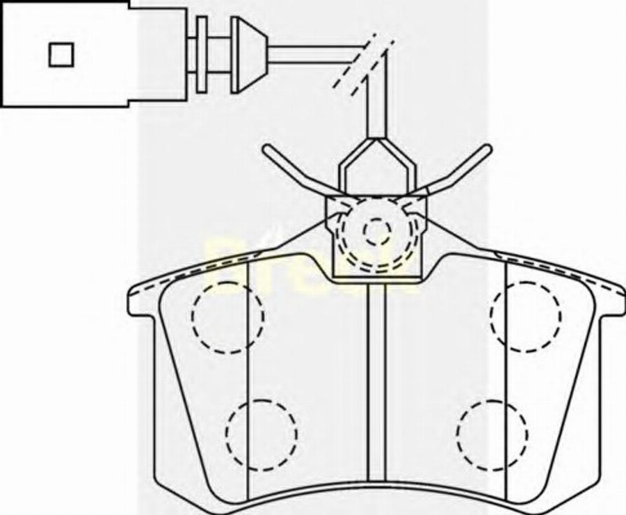 Breck 20961 10 W - Kit pastiglie freno, Freno a disco autozon.pro