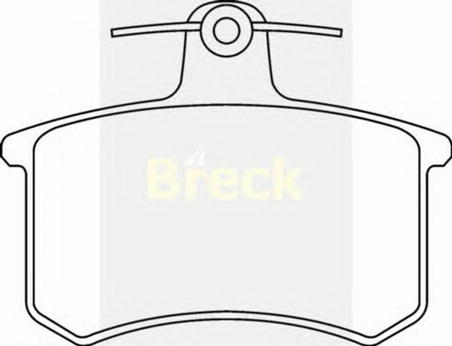 Breck 20668 00 - Kit pastiglie freno, Freno a disco autozon.pro