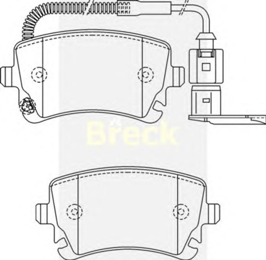 Breck 20145 00 W - Kit pastiglie freno, Freno a disco autozon.pro