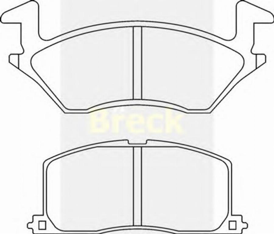 Breck 21948 00 C - Kit pastiglie freno, Freno a disco autozon.pro