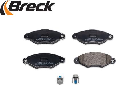 Breck 21980 00 702 00 - Kit pastiglie freno, Freno a disco autozon.pro