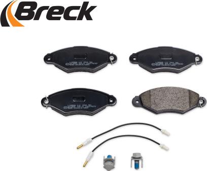 Breck 21980 00 702 10 - Kit pastiglie freno, Freno a disco autozon.pro