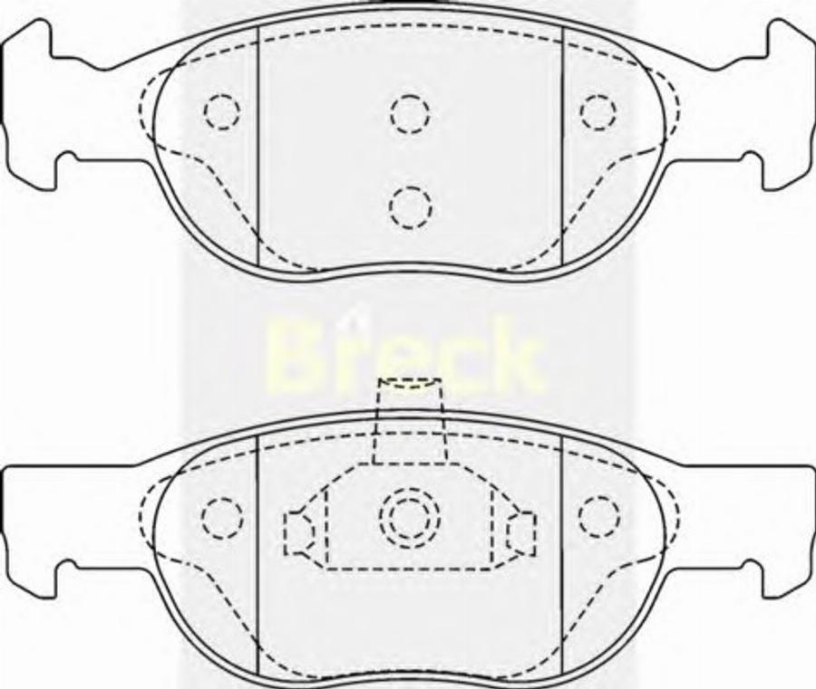 Breck 21930 00 - Kit pastiglie freno, Freno a disco autozon.pro