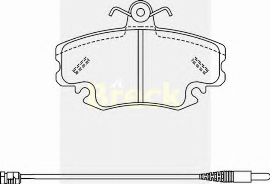 Breck 21463 00 W - Kit pastiglie freno, Freno a disco autozon.pro