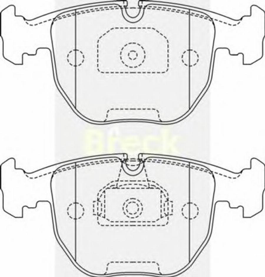 Breck 21486 00 701 00 - Kit pastiglie freno, Freno a disco autozon.pro