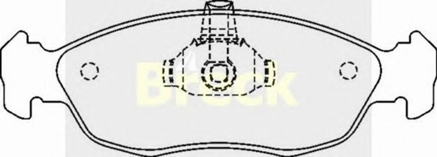 Breck 2143000 - Kit pastiglie freno, Freno a disco autozon.pro