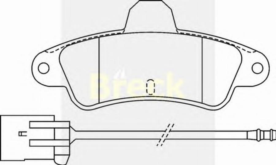 Breck 21586 00 W - Kit pastiglie freno, Freno a disco autozon.pro