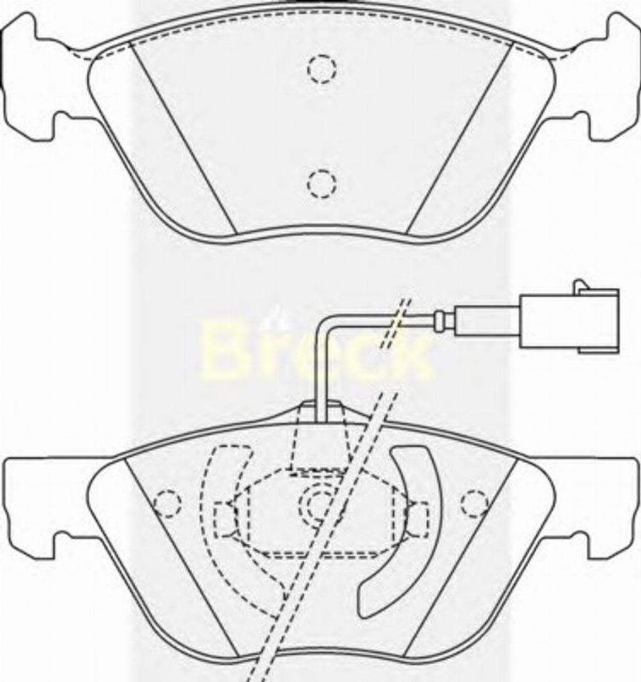 Breck 21637 00 W - Kit pastiglie freno, Freno a disco autozon.pro