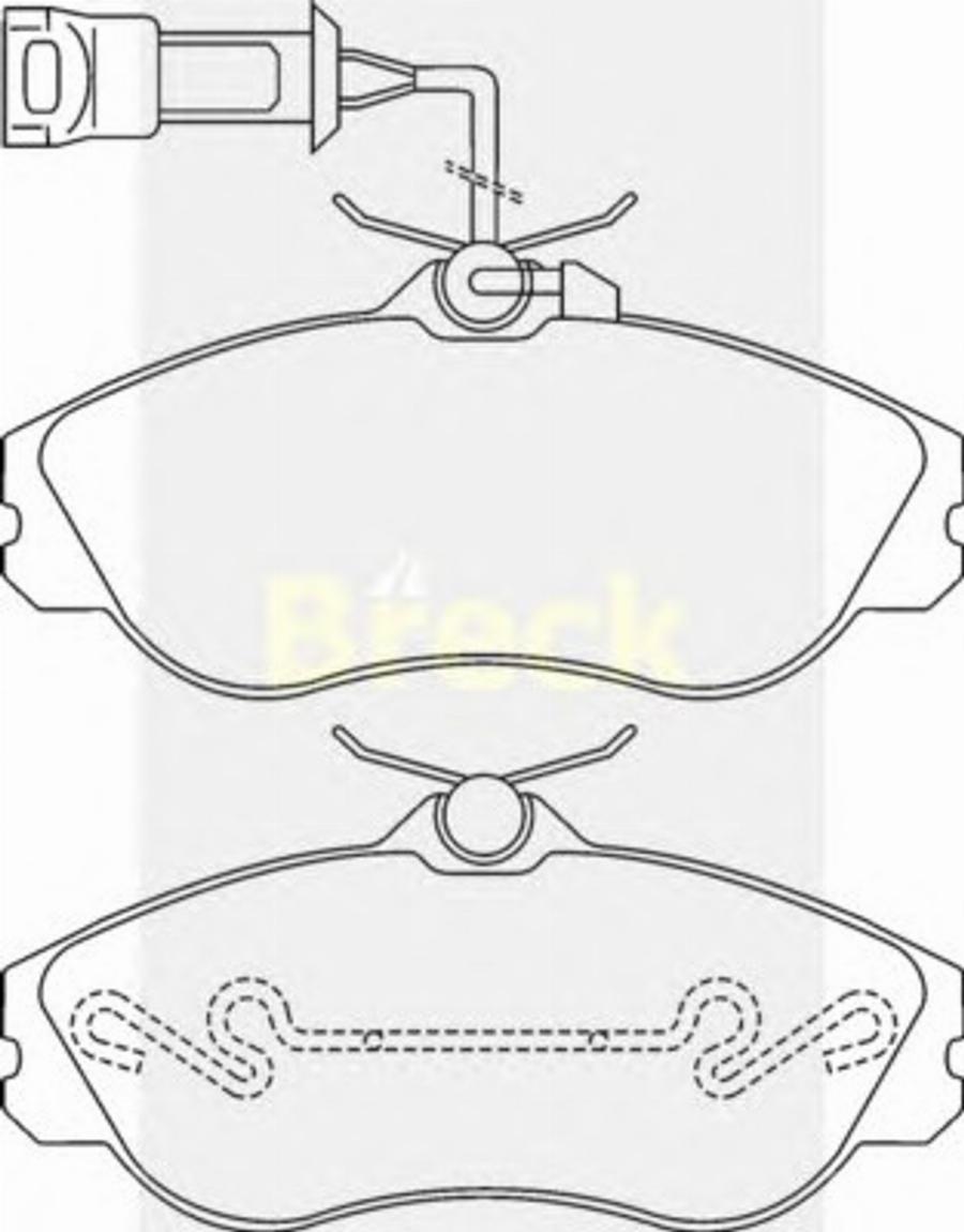 Breck 21138 00 W - Kit pastiglie freno, Freno a disco autozon.pro