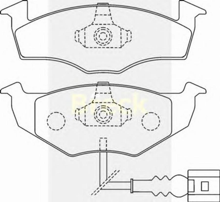 Breck 2186610W - Kit pastiglie freno, Freno a disco autozon.pro