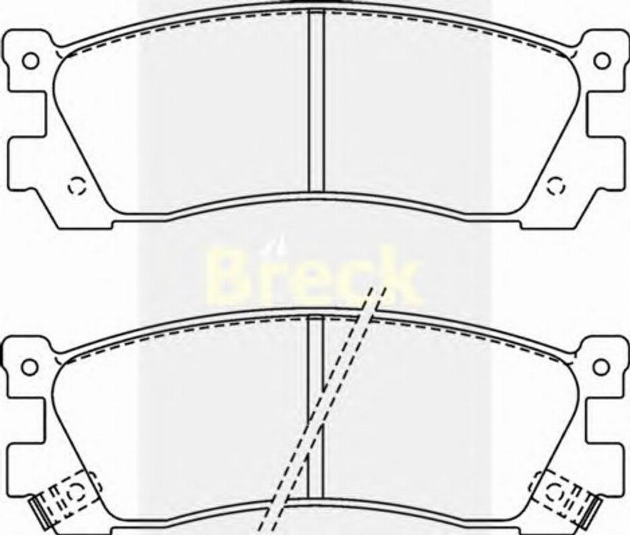 Breck 21320 00 C - Kit pastiglie freno, Freno a disco autozon.pro