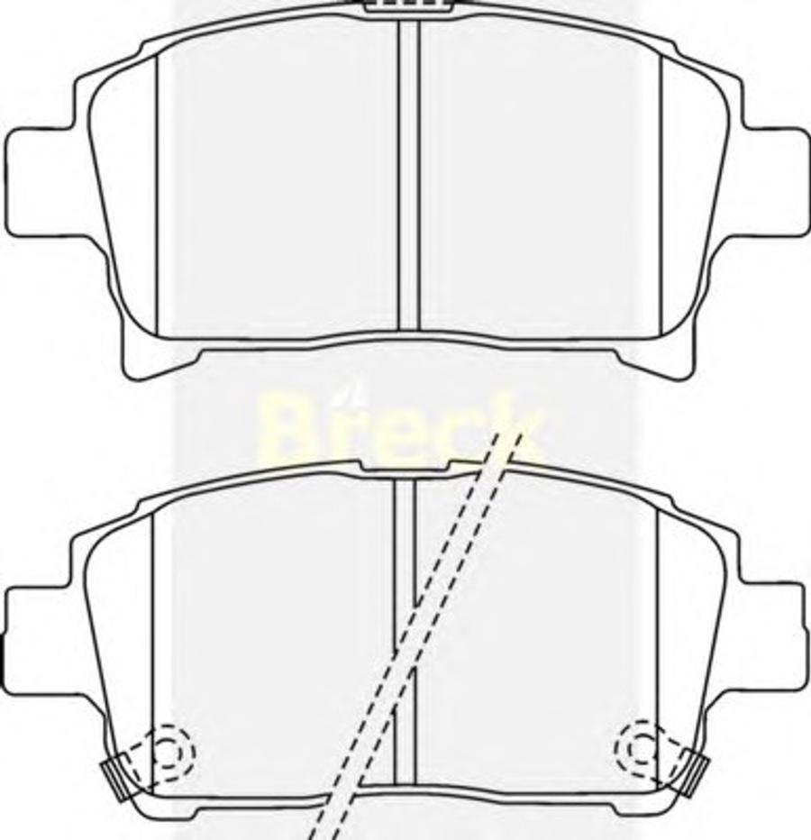 Breck 23904 00 C - Kit pastiglie freno, Freno a disco autozon.pro