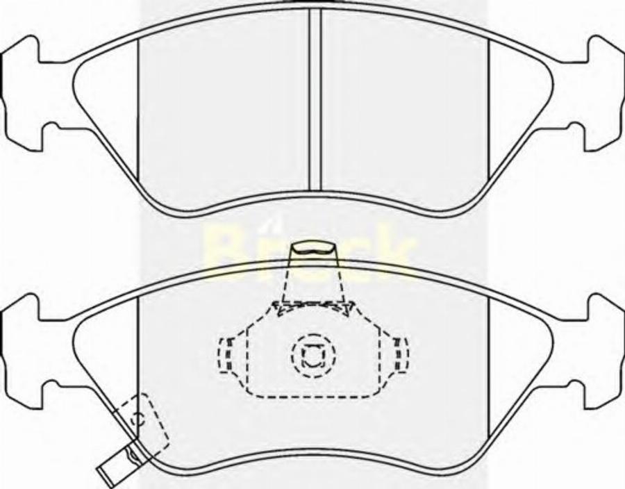 Breck 23450 00 C - Kit pastiglie freno, Freno a disco autozon.pro