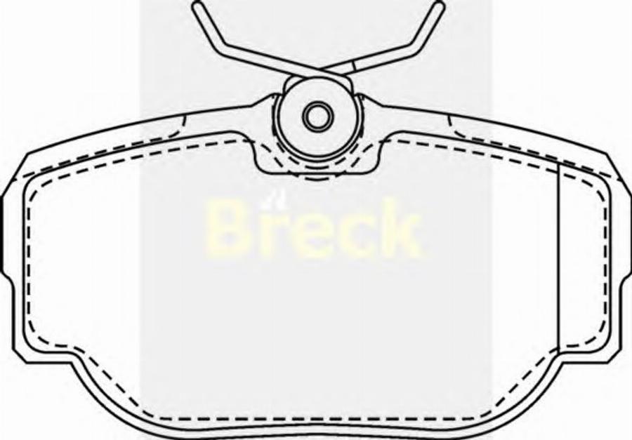 Breck 2345800 - Kit pastiglie freno, Freno a disco autozon.pro