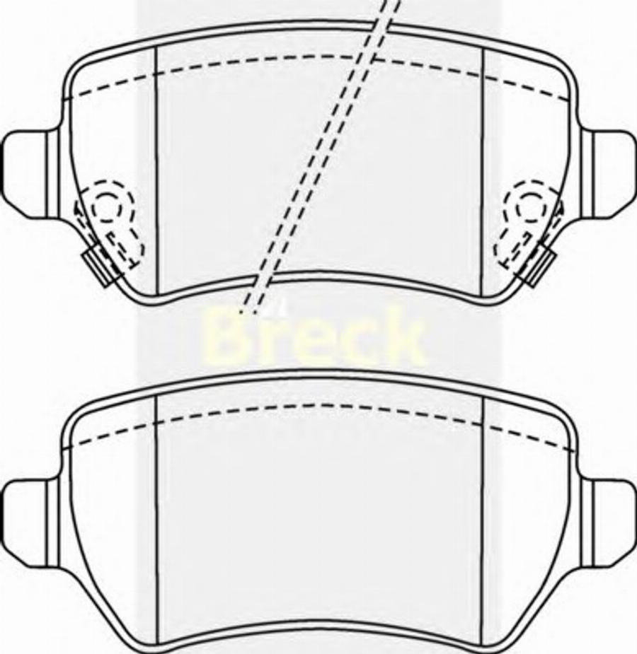 Breck 23416 00 C - Kit pastiglie freno, Freno a disco autozon.pro