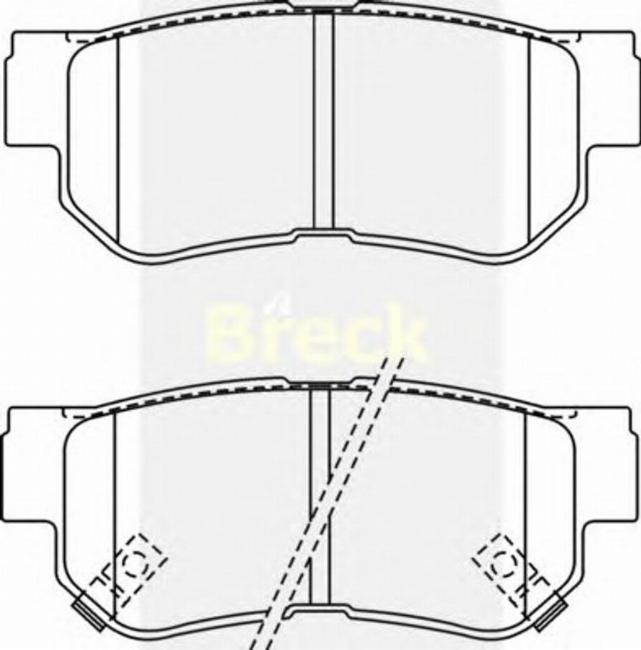 Breck 23545 00 C - Kit pastiglie freno, Freno a disco autozon.pro