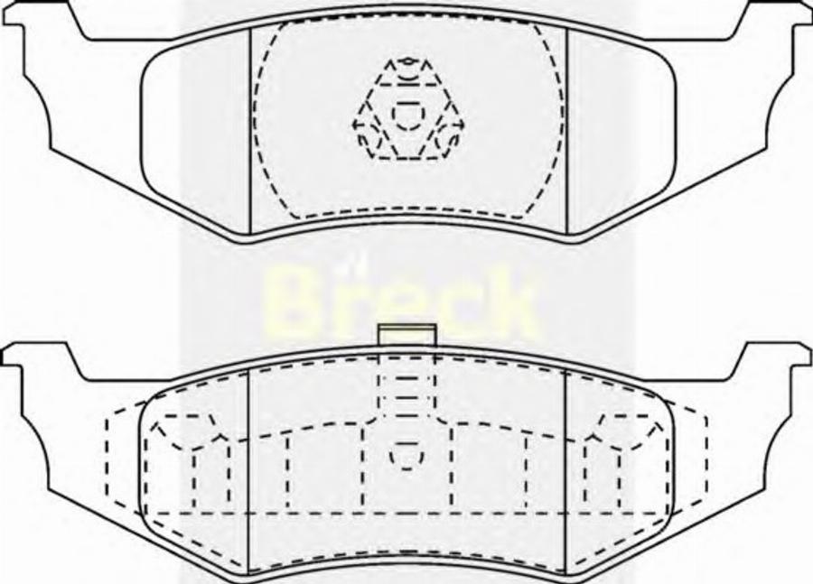 Breck 2356100 - Kit pastiglie freno, Freno a disco autozon.pro