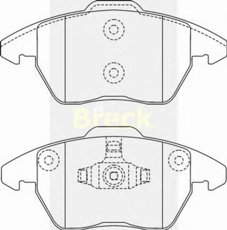 Breck 23589 00 - Kit pastiglie freno, Freno a disco autozon.pro