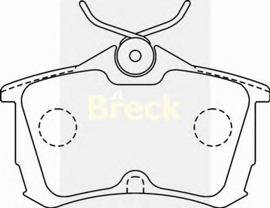 Breck 2352700C - Kit pastiglie freno, Freno a disco autozon.pro