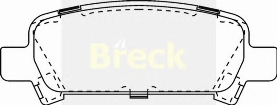 Breck 23572 00 C - Kit pastiglie freno, Freno a disco autozon.pro