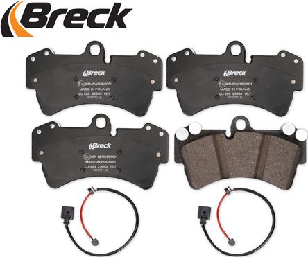 Breck 23693 00 553 00 - Kit pastiglie freno, Freno a disco autozon.pro