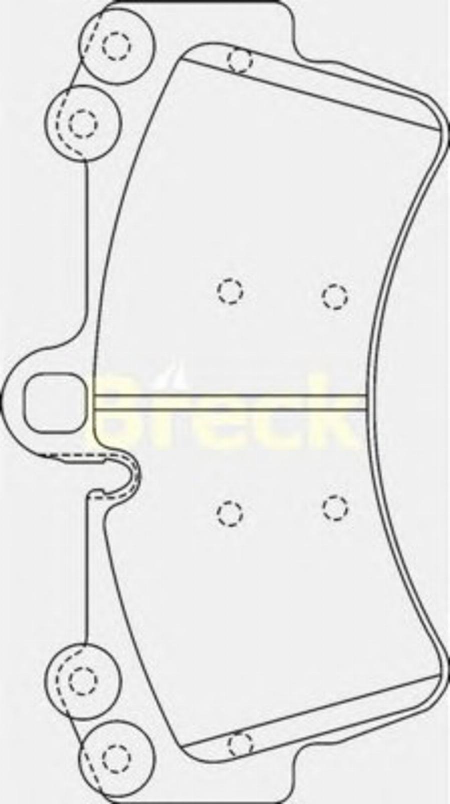 Breck 23693 00 - Kit pastiglie freno, Freno a disco autozon.pro