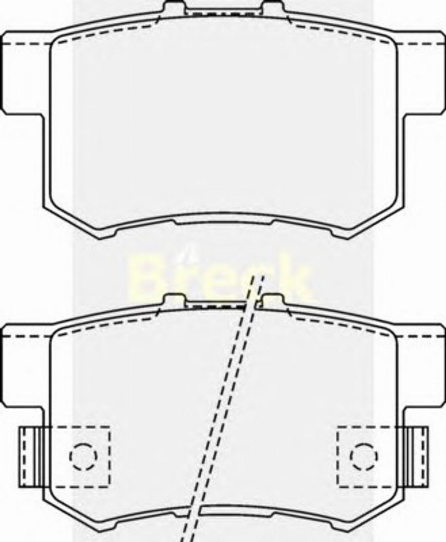 Breck 23652 00 C - Kit pastiglie freno, Freno a disco autozon.pro