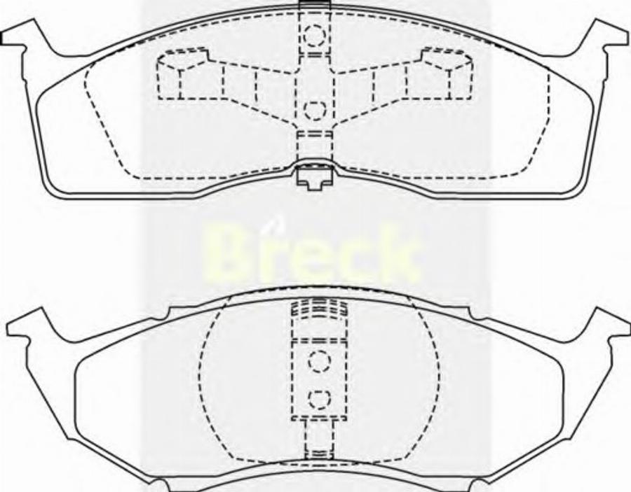 Breck 23043 00 - Kit pastiglie freno, Freno a disco autozon.pro