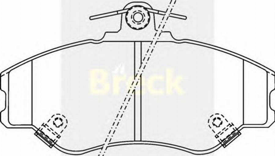 Breck 2308100C - Kit pastiglie freno, Freno a disco autozon.pro