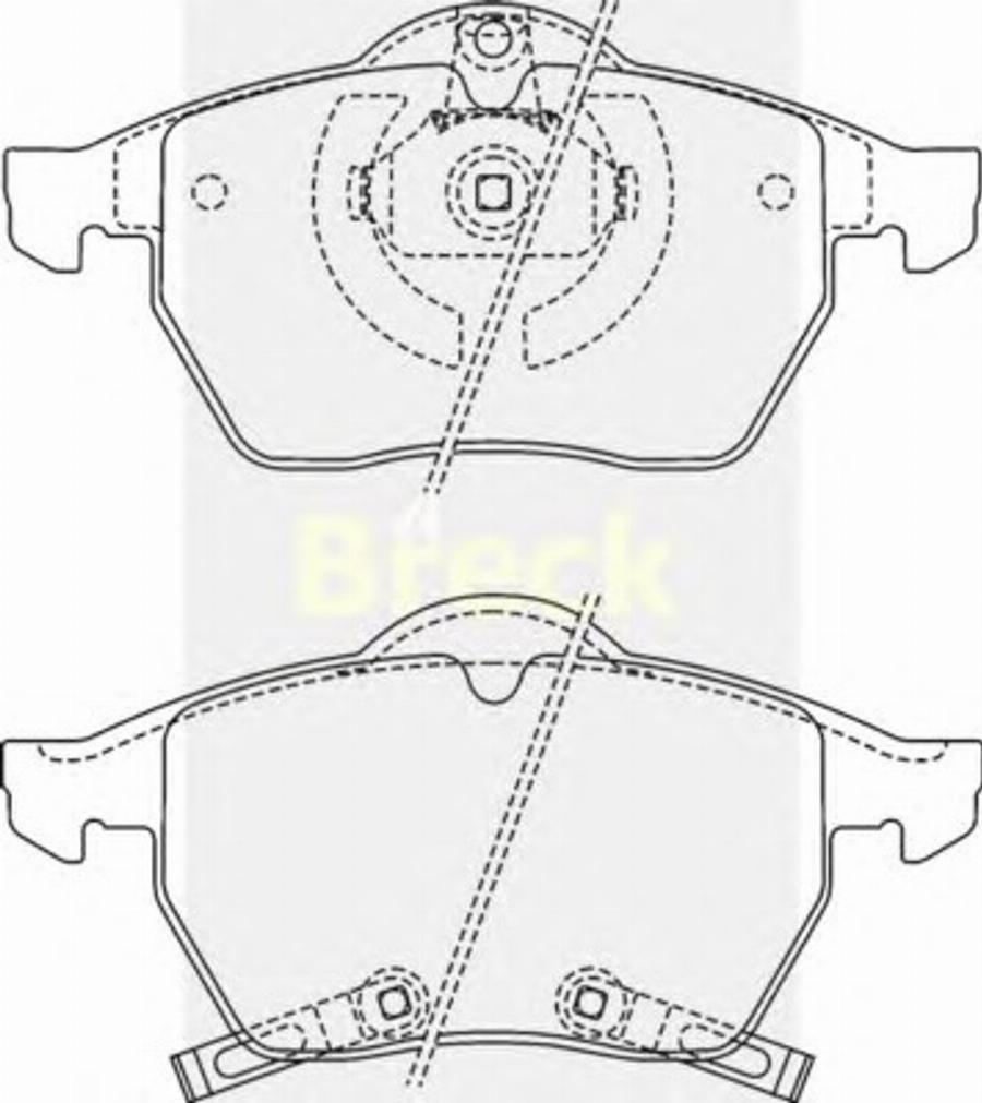 Breck 23116 00 C - Kit pastiglie freno, Freno a disco autozon.pro