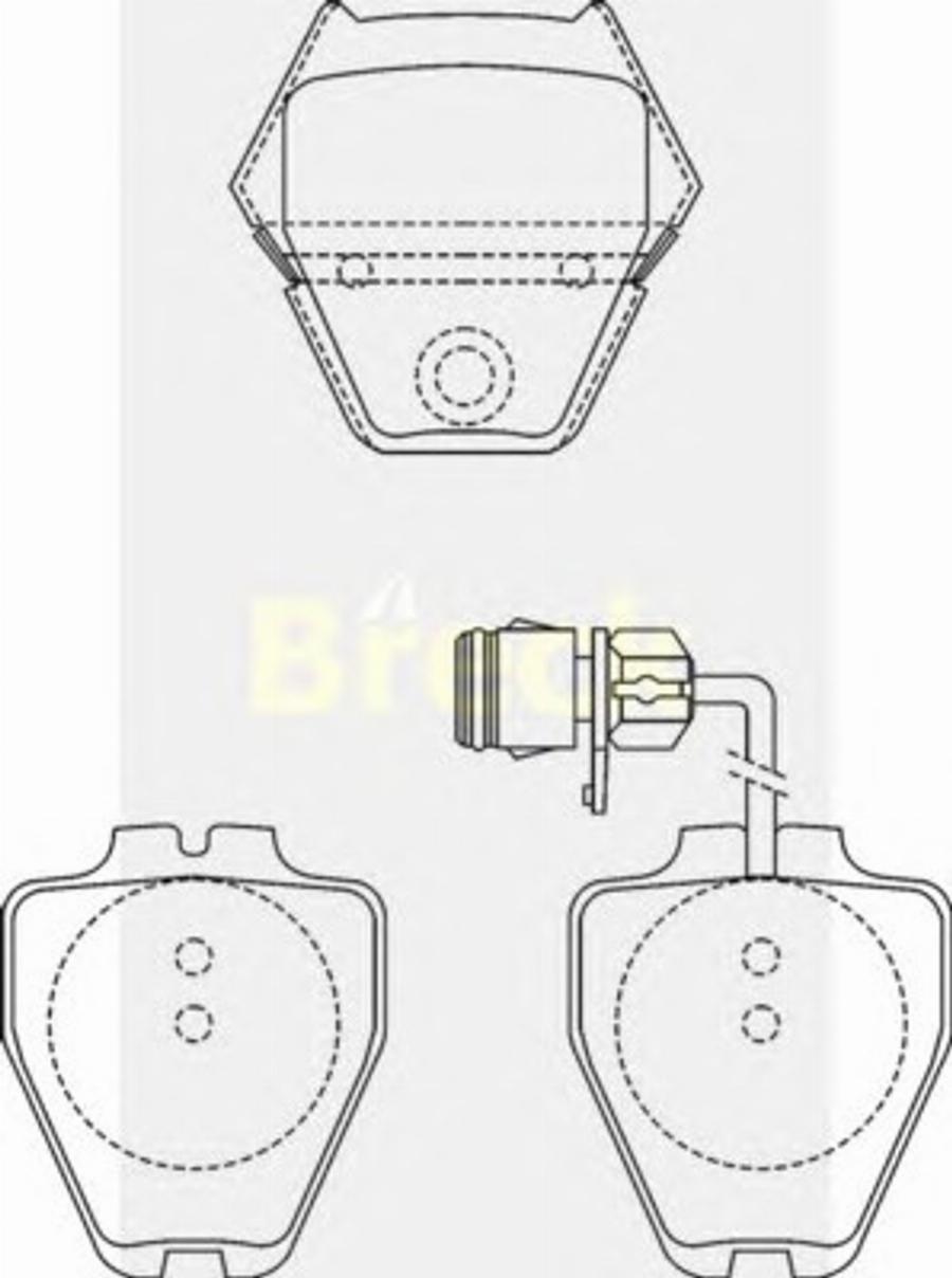 Breck 23118 00 W - Kit pastiglie freno, Freno a disco autozon.pro