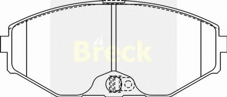 Breck 23184 00 C - Kit pastiglie freno, Freno a disco autozon.pro