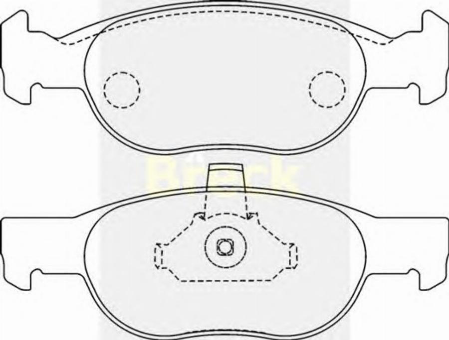 Breck 23181 00 - Kit pastiglie freno, Freno a disco autozon.pro