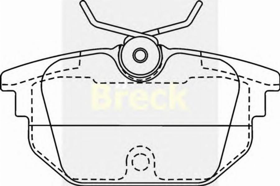 Breck 23177 00 - Kit pastiglie freno, Freno a disco autozon.pro