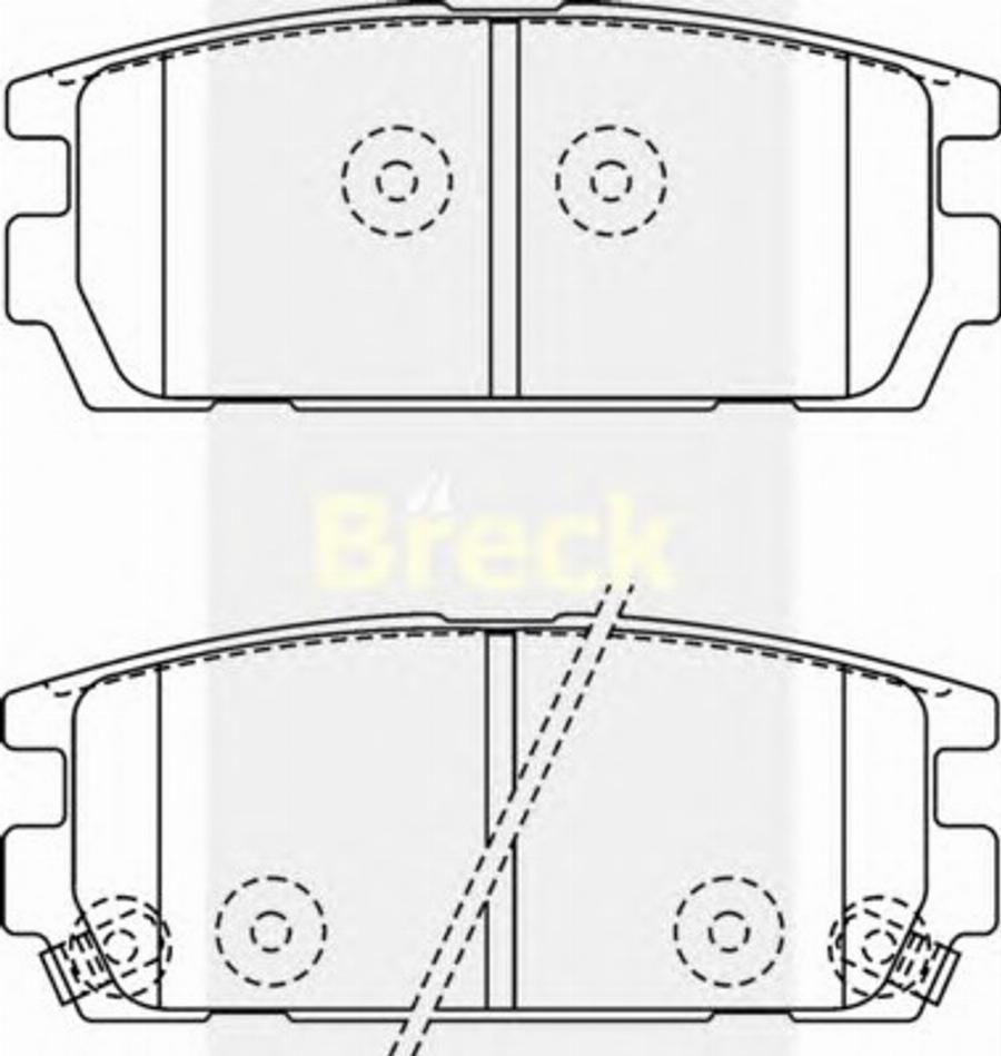 Breck 2381300C - Kit pastiglie freno, Freno a disco autozon.pro