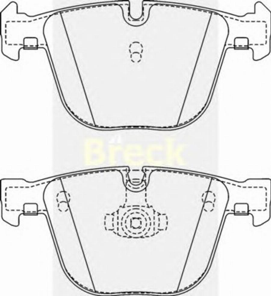 Breck 23309 00 - Kit pastiglie freno, Freno a disco autozon.pro