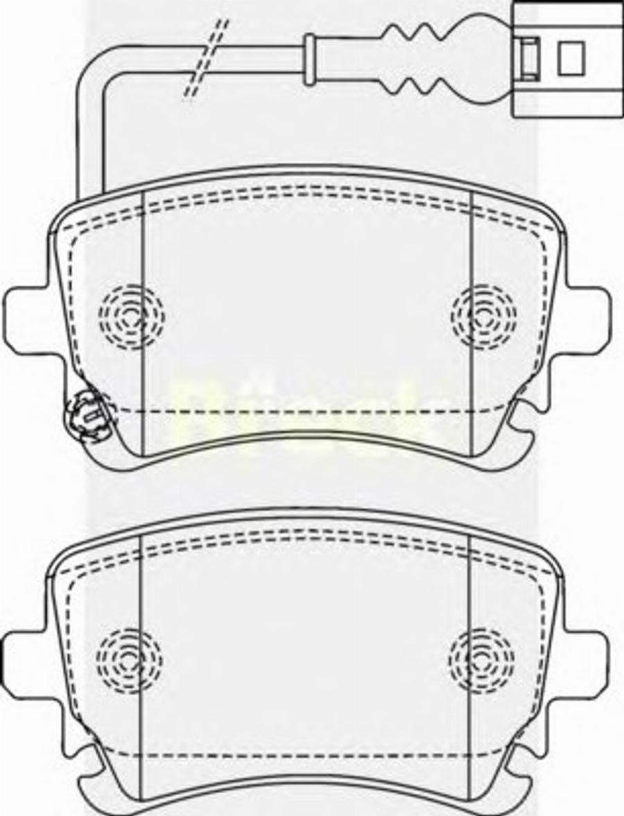 Breck 23326 00 703 10 - Kit pastiglie freno, Freno a disco autozon.pro