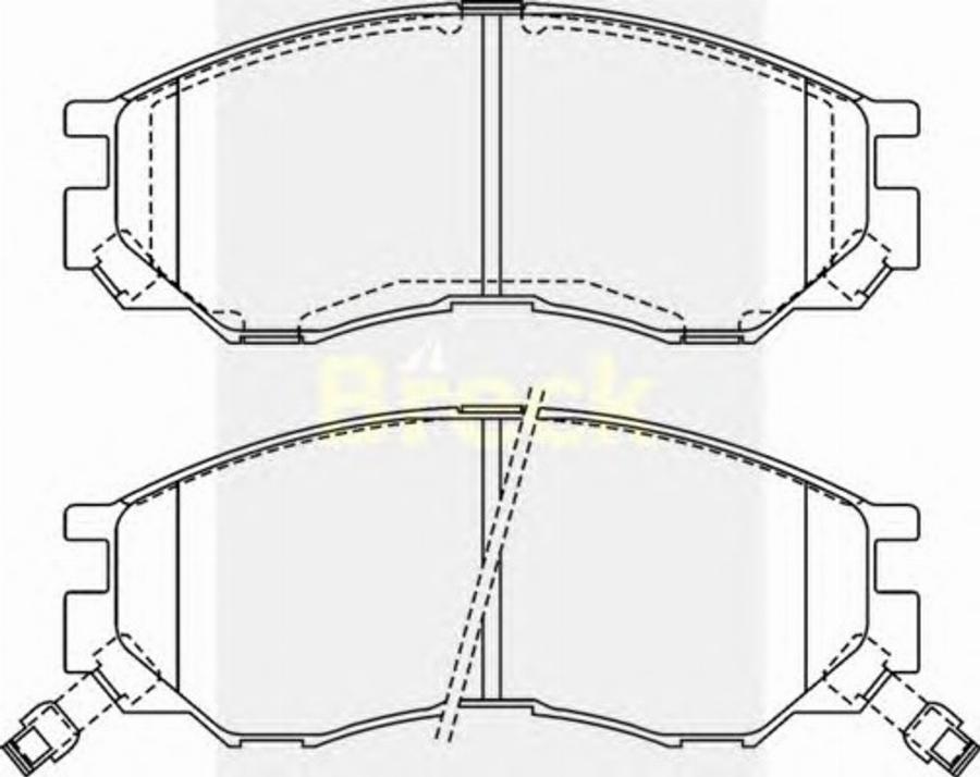 Breck 2329000C - Kit pastiglie freno, Freno a disco autozon.pro