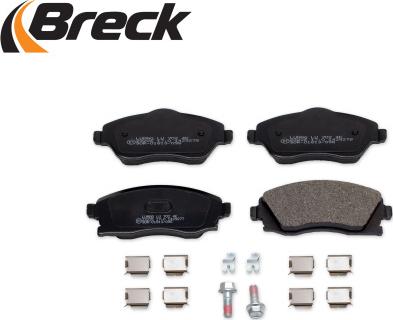 Breck 23225 00 702 10 - Kit pastiglie freno, Freno a disco autozon.pro