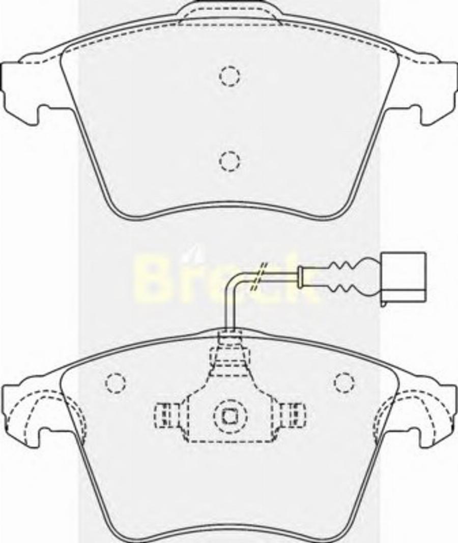 Breck 23749 00 W - Kit pastiglie freno, Freno a disco autozon.pro