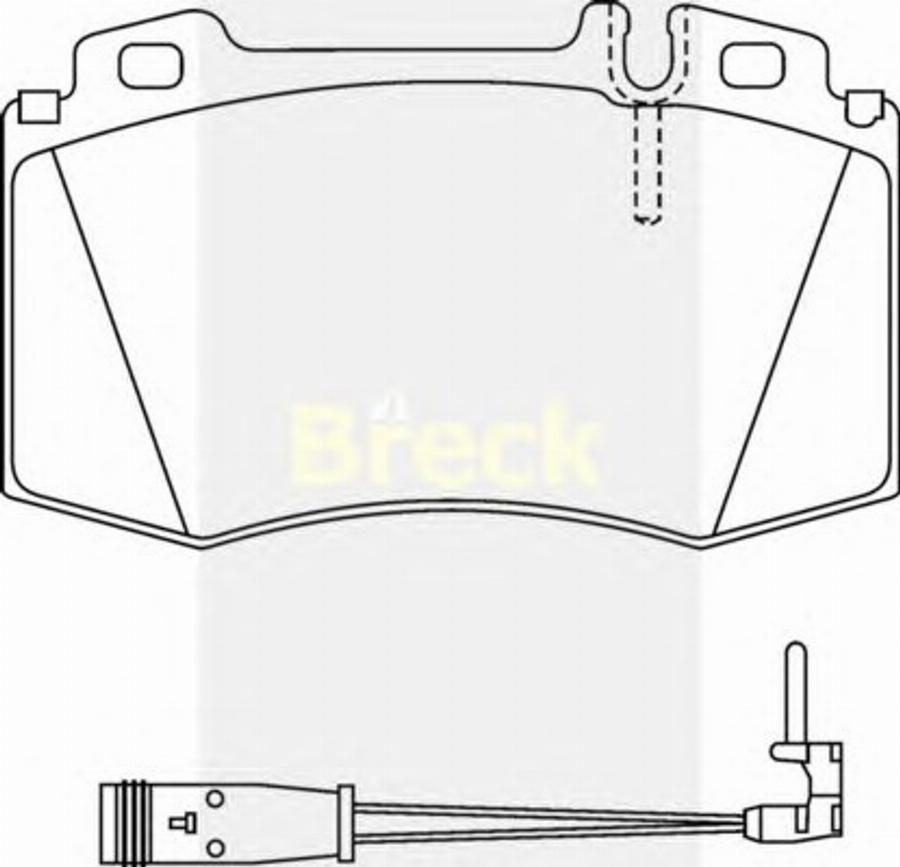 Breck 23743 00 W - Kit pastiglie freno, Freno a disco autozon.pro