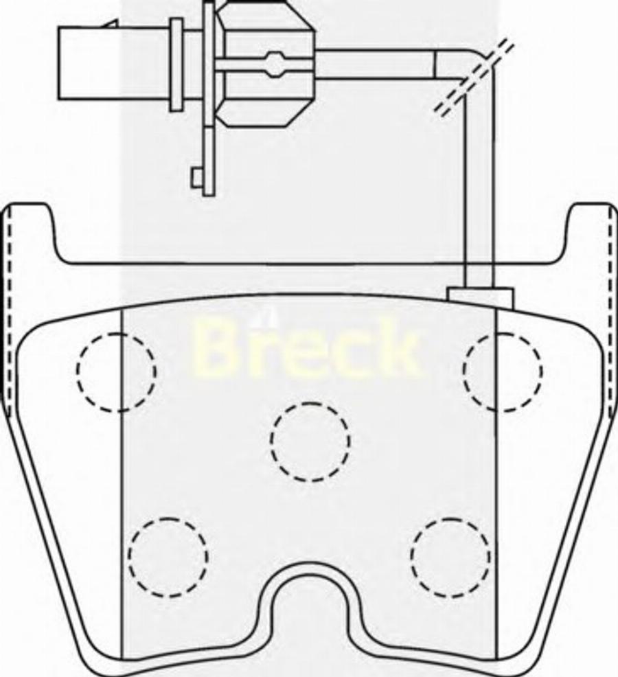 Breck 23751 00 W - Kit pastiglie freno, Freno a disco autozon.pro