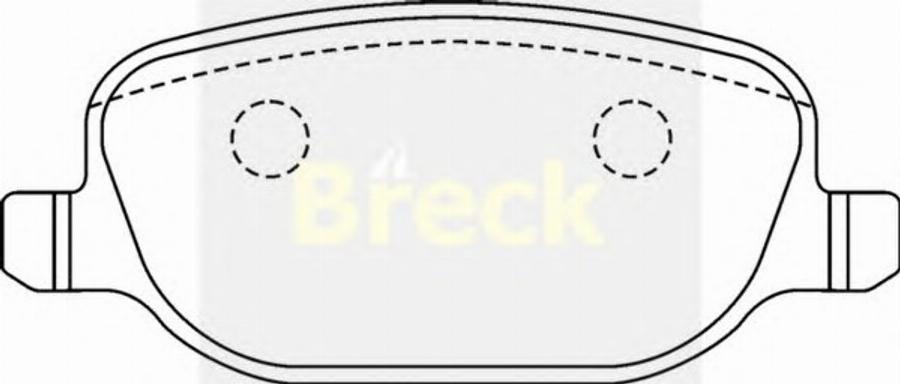 Breck 23760 00 - Kit pastiglie freno, Freno a disco autozon.pro