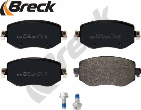 Breck 22610 00 701 00 - Kit pastiglie freno, Freno a disco autozon.pro