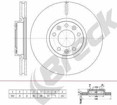 Breck BR 446 VA100 - Discofreno autozon.pro