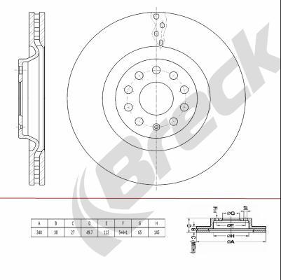 Breck BR 441 VH100 - Discofreno autozon.pro