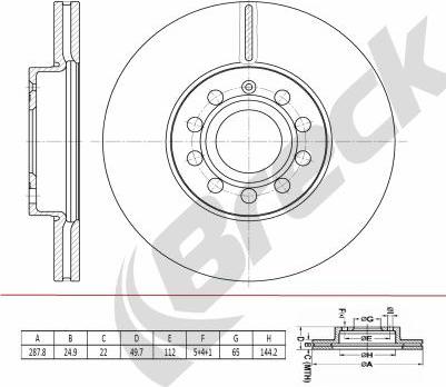 Breck BR 447 VH100 - Discofreno autozon.pro